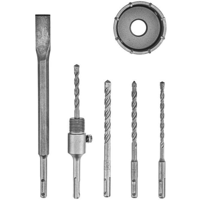 Набор для установки подрозетников SDS PLUS 5 предметов Kranz KR-91-0431