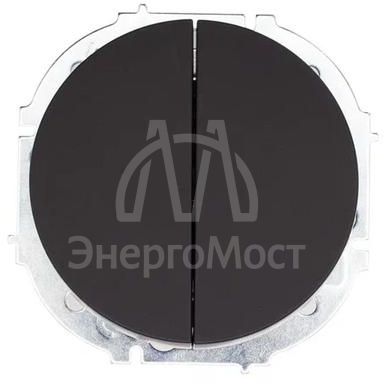 Выключатель 2-кл. СП OSEN 10А IP20 механизм черн. бархат LEZARD 743-4288-101