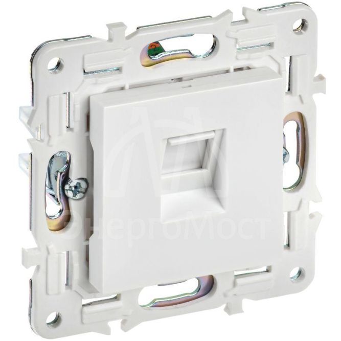 Розетка компьютерная RJ45 кат.5E SKANDY SK-K01W арктич. бел. IEK SK-K10-1-K01