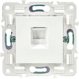 Розетка компьютерная RJ45 кат.5E SKANDY SK-K01W арктич. бел. IEK SK-K10-1-K01