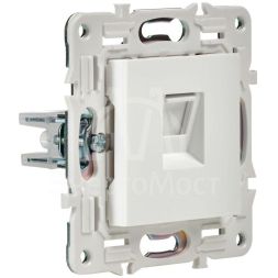 Розетка компьютерная RJ45 кат.5E SKANDY SK-K01W арктич. бел. IEK SK-K10-1-K01