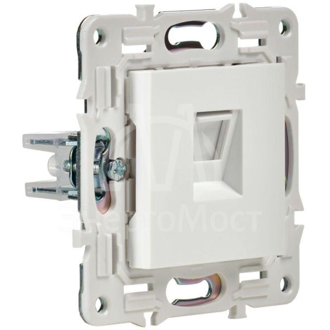 Розетка компьютерная RJ45 кат.5E SKANDY SK-K01W арктич. бел. IEK SK-K10-1-K01