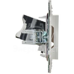 Розетка компьютерная RJ45 кат.5E SKANDY SK-K01W арктич. бел. IEK SK-K10-1-K01