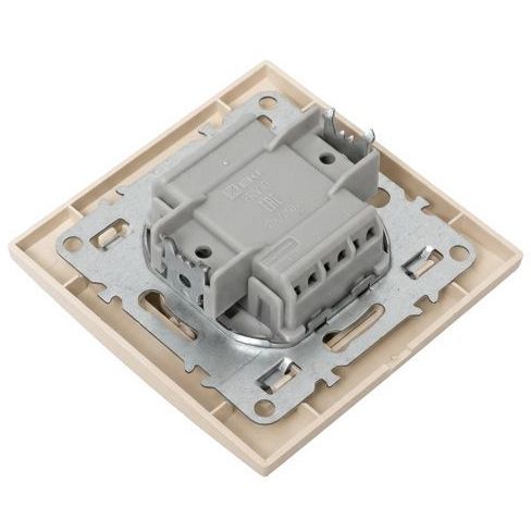Выключатель 2-кл. СП Минск 10А IP20 беж. EKF ERV10-023-20