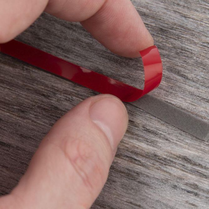 Скотч двустор. 6ммх5м красн. на серой основе Rexant 09-6006