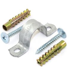 Комплект для крепления ОКЛ с использ. самореза дюбеля и скобы СМД d19-20мм (уп.100шт) Промрукав PR08.5003