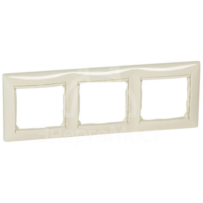 Рамка 3-м Valena горизонт. сл. кость Leg 774353