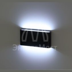 Светильник светодиодный WL41 BK 10Вт 3500К IP54 фасадный черн. Эра Б0054417