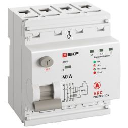 Устройство защиты от дугового пробоя (УЗДП) 3P+N 40А PROxima EKF afdd-4-40-pro