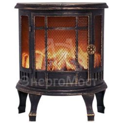 Камин светодиодный &amp;quot;Винтаж мини&amp;quot; с эффектом живого огня 24.8х12.7х30см бронз. батарейки 3хС (не в комплекте) с USB Neon-Night 511-023