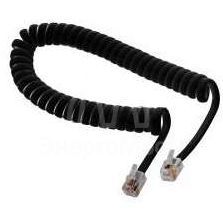 Шнур телеф. витой 2м (джек-джек) черн. Rexant 18-2023