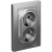 Розетка 2-м AtlasDesign 16А с заземл. в сборе сталь SchE ATN000924