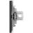 Розетка компьютерная 2-м KANT RJ45 кат.5E без шторки черн. уголь DKC 7012664