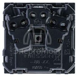 Механизм розетки Zenit 16А 250В защ. шторки с заземл. серебристый ABB 2CLA228800N1301