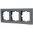 Рамка 3-местн. горизонт. VESNA графит LEZARD 742-3400-148