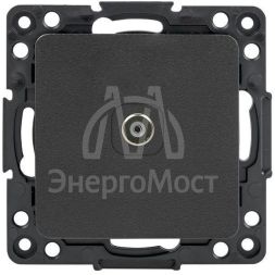 Механизм розетки TV 1-м Стокгольм 75Ом 5-862МГц черн. PROxima EKF EZA00-027-10