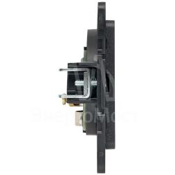 Механизм розетки TV 1-м Стокгольм 75Ом 5-862МГц черн. PROxima EKF EZA00-027-10