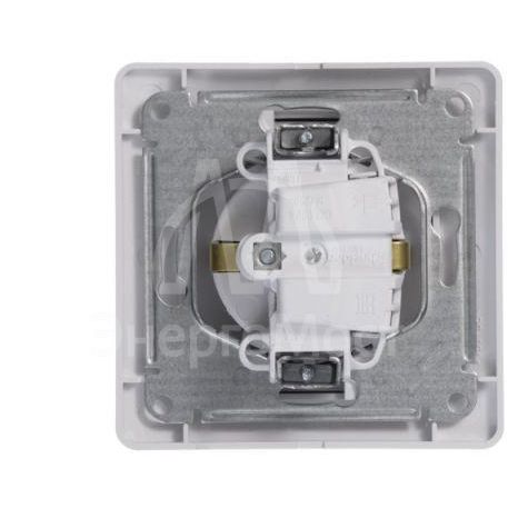 Розетка 1-м СП Glossa 16А с заземл. в сборе бел. SchE GSL000142