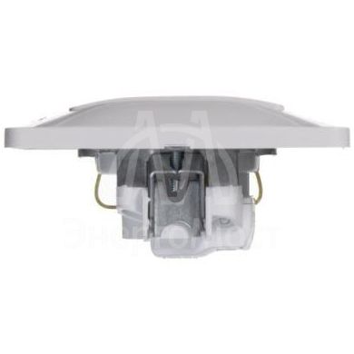 Розетка 1-м СП Glossa 16А с заземл. в сборе бел. SchE GSL000142