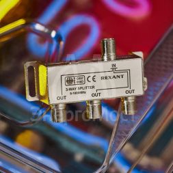 Делитель ТВ &amp;quot;краб&amp;quot; х3 под F разъем 5-1000 МГц Rexant 05-6002