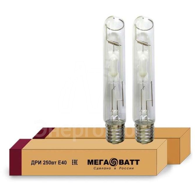 Лампа газоразрядная металлогалогенная ДРИ 250/4000К E40 (25) МЕГАВАТТ 02966