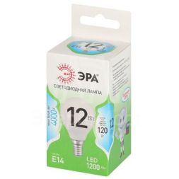 Лампа светодиодная GREEN LINE P45-12W-840-E14 GL 12Вт шар 4000К яркий свет бел. E14 Эра Б0067049