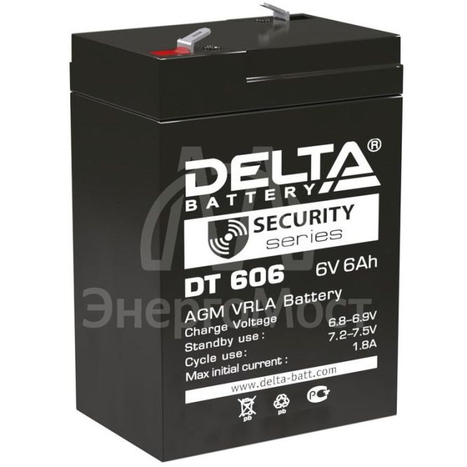 Аккумулятор ОПС 6В 6А.ч Delta DT 606