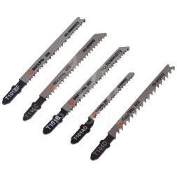 Набор пилок для лобзика по дереву 5шт Вихрь