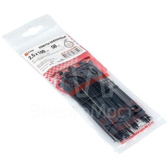 Хомут P6.6 2.5x100 FlexLock стандартный черн. (уп.50шт) PROxima EKF plc-fl-ctsb-2.5x100-r