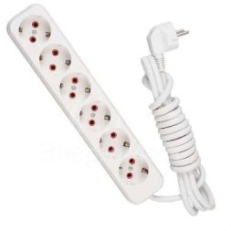 Удлинитель 6х3м с заземл. 16А IP20 LEZARD 720-0603-601