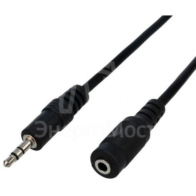Шнур 3.5мм гнездо стерео-3.5мм штекер стерео 10м REXANT 17-4008