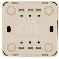 Выключатель 1-кл. 1п ОП Viola 10А IP20 крем. LEZARD 751-0300-100