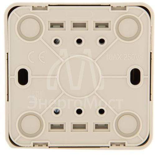 Выключатель 1-кл. 1п ОП Viola 10А IP20 крем. LEZARD 751-0300-100