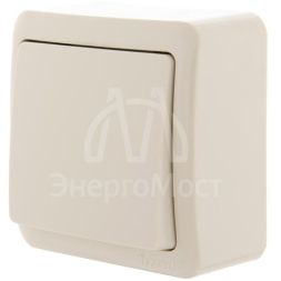 Выключатель 1-кл. 1п ОП Viola 10А IP20 крем. LEZARD 751-0300-100