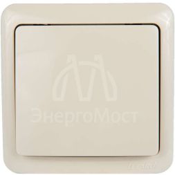 Выключатель 1-кл. 1п ОП Viola 10А IP20 крем. LEZARD 751-0300-100