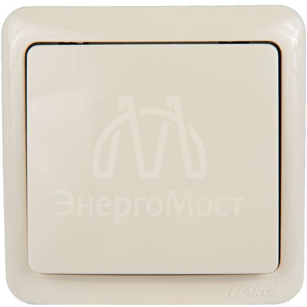 Выключатель 1-кл. 1п ОП Viola 10А IP20 крем. LEZARD 751-0300-100