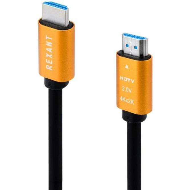 Кабель HDMI - HDMI 2.0 3м (GOLD) Rexant 17-6105