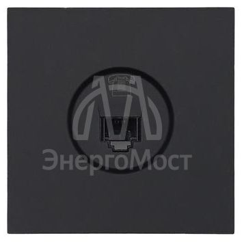 Розетка телефонная евро СП ZIMA IP20 черн. бархат LEZARD 704-4288-137