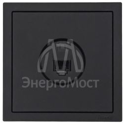 Розетка телефонная евро СП ZIMA IP20 черн. бархат LEZARD 704-4288-137