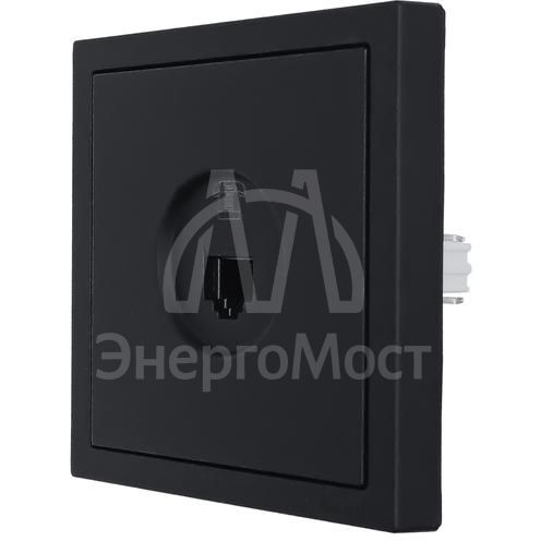 Розетка телефонная евро СП ZIMA IP20 черн. бархат LEZARD 704-4288-137