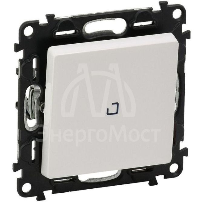 Механизм выключателя 1-кл. СП Valena Life 10А IP20 250В 10AX с подсветкой с лиц. панелью бел. Leg 752410