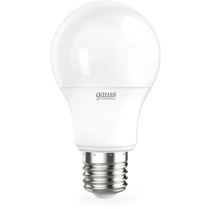 Лампа светодиодная Elementary A60 7Вт грушевидная 4100К бел. E27 540лм 180-240В Gauss 23227A