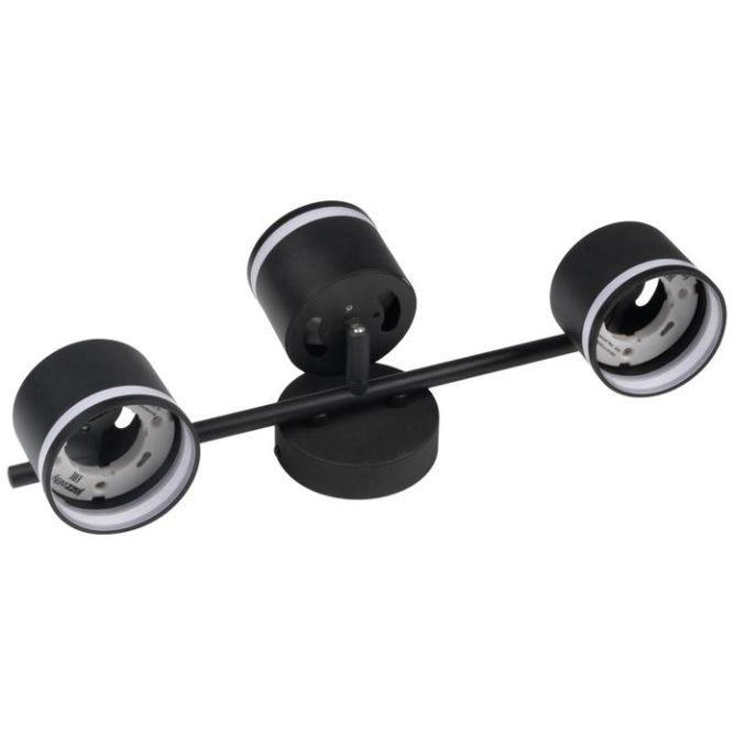 Светильник PCL-0703 max 20Вт (каждая лампа) 3xGX53 IP20 230В BL настен./потолочн. декор. под лампу JazzWay 5066847