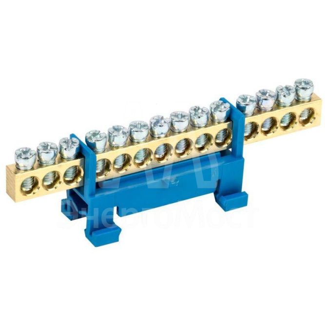 Шина нулевая на DIN-изол. &amp;quot;Стойка&amp;quot; ШНИ 6х9-14-С-С IEK YNN10-69-14P-K07