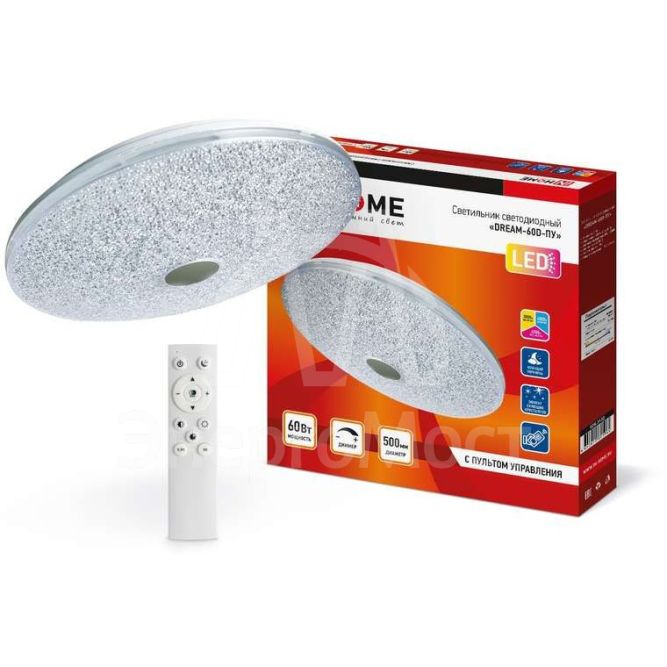 Светильник светодиодный COMFORT DREAM 60Вт 230В 3000-6500К 4800лм 500х90мм с пультом ДУ IN HOME 4690612025964