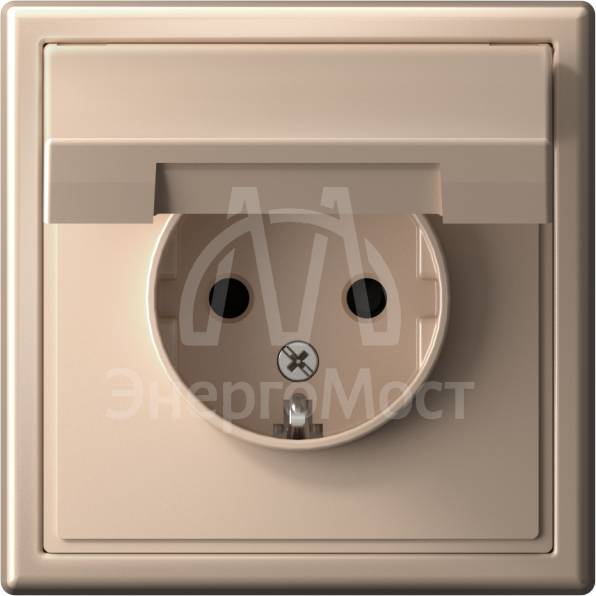 Розетка ArtGallery 16А IP20 с заземл. защ. шторки с крышкой механизм песочн. SE GAL001246