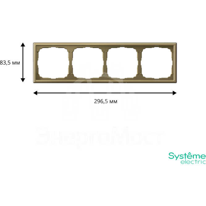 Рамка 4-м ArtGallery зол. SE GAL001604