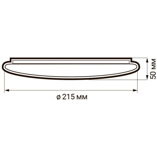 Светильник светодиодный PPB WAVE 12Вт 4000К IP20 D215х50 JazzWay 5024625