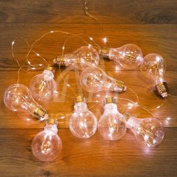 Гирлянда светодиодная &amp;quot;Ретро-лампы&amp;quot; 3м тепл. бел. Neon-Night 303-076