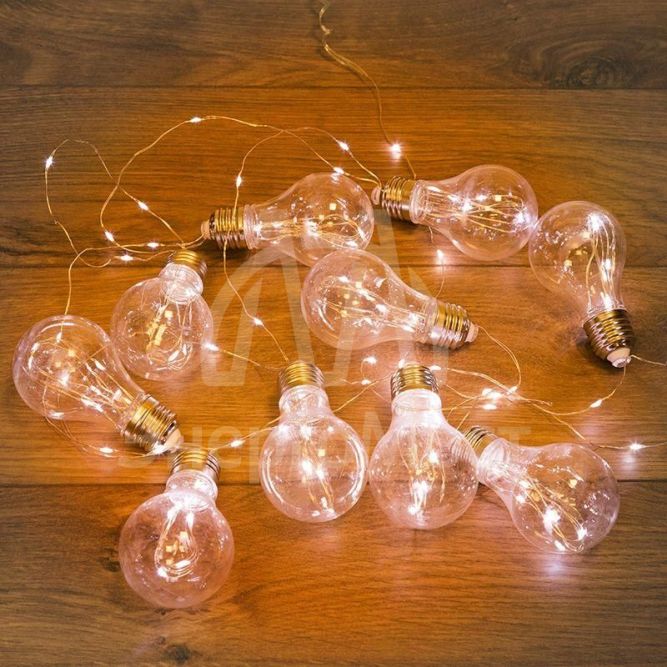 Гирлянда светодиодная &amp;quot;Ретро-лампы&amp;quot; 3м тепл. бел. Neon-Night 303-076